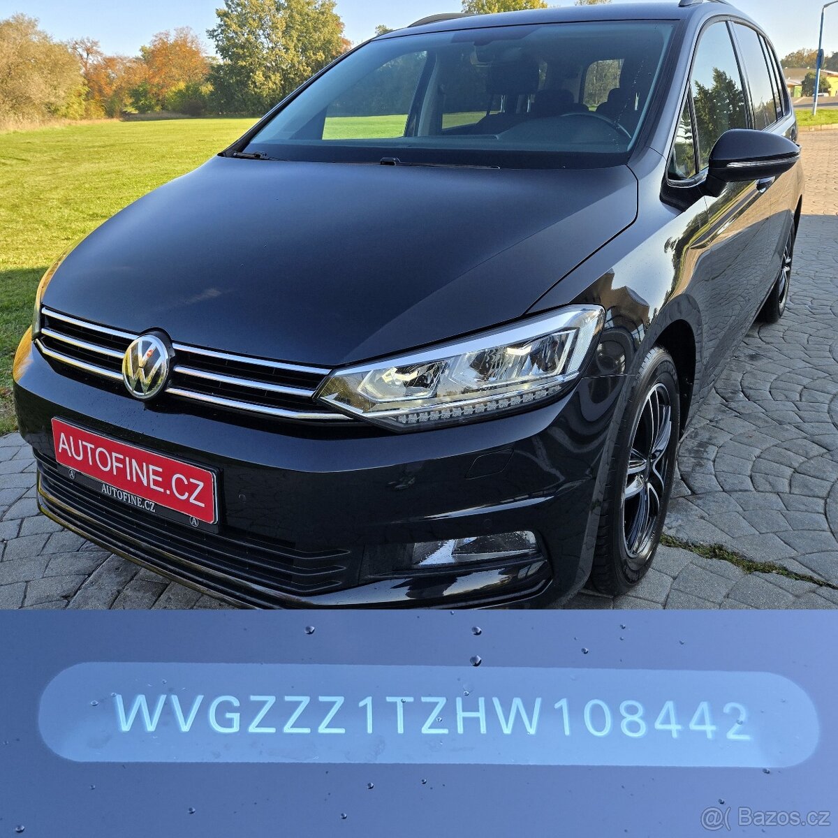 VW TOURAN 1,4 TSi 110kW 6KV. 7 MÍST,2018,100 tis km TOP