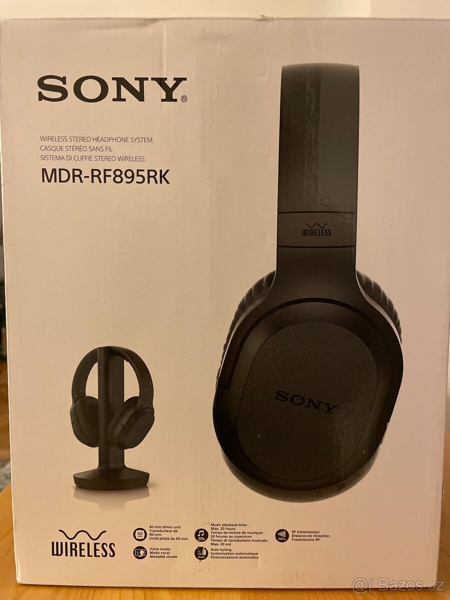 Bezdrátová sluchatka SONY MDR-RF895RK