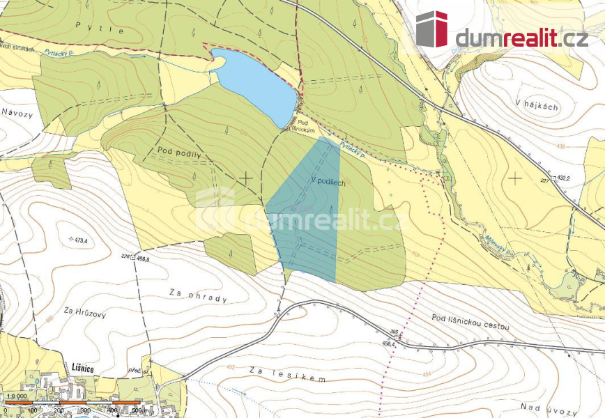 Prodej podílu 2/3 lesního pozemku, 69300 m2, Sepekov