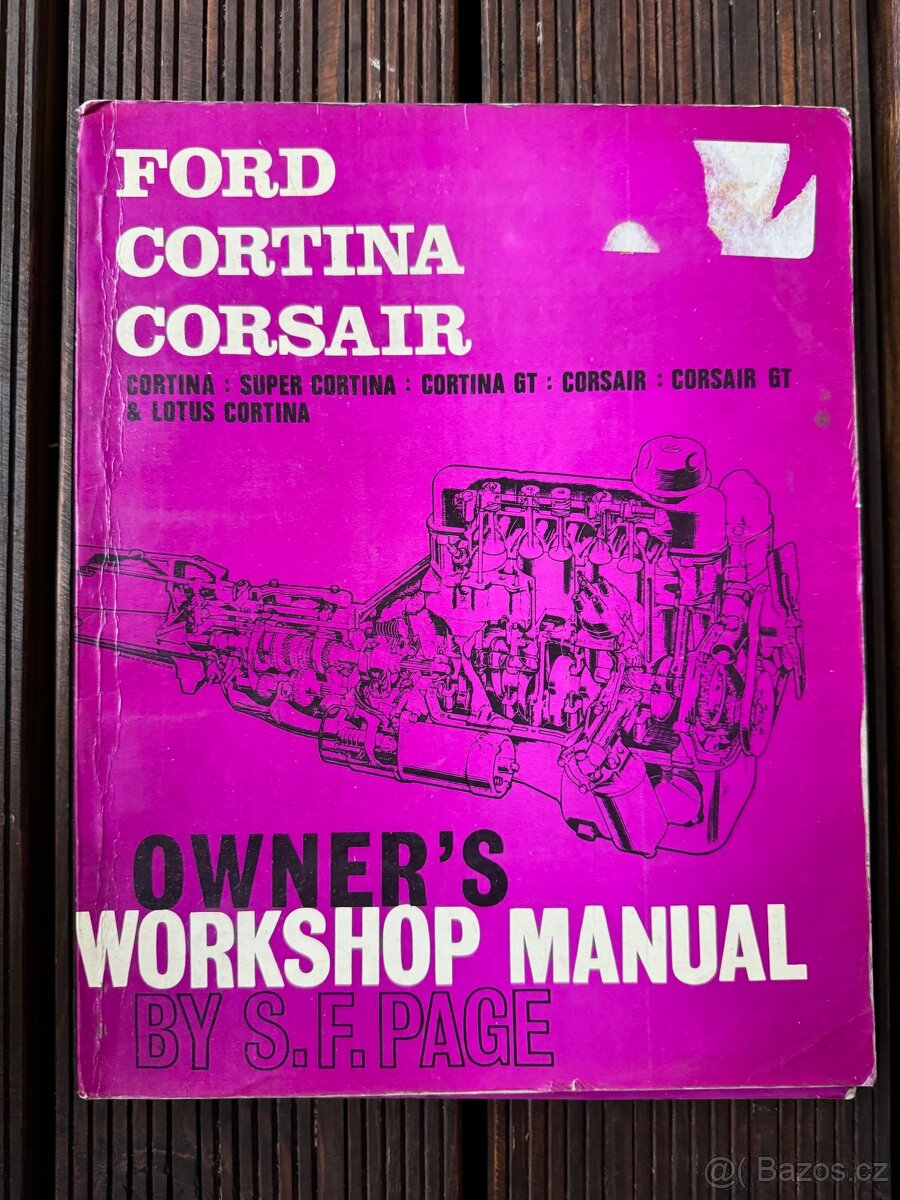 FORD CORTINA mk1 LOTUS CORSAIR originalni montazni manualy