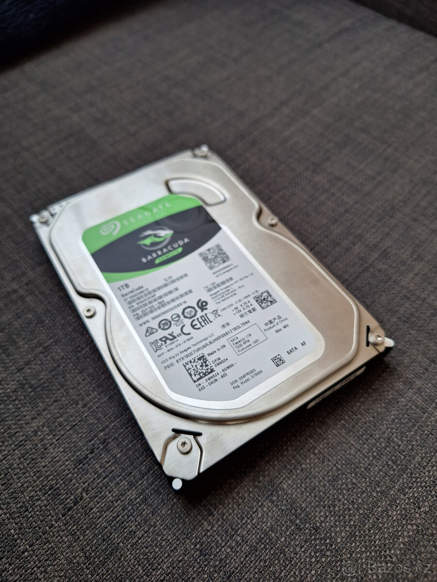 Seagate BarraCuda, 3,5" - 1TB  ÚPLNĚ NOVÉ