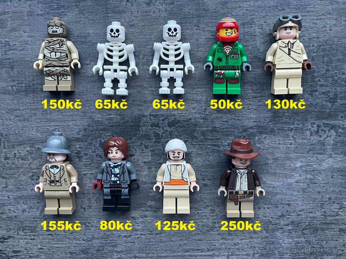 LEGO Jurassic World, Indiana Jones - figurky (nové)