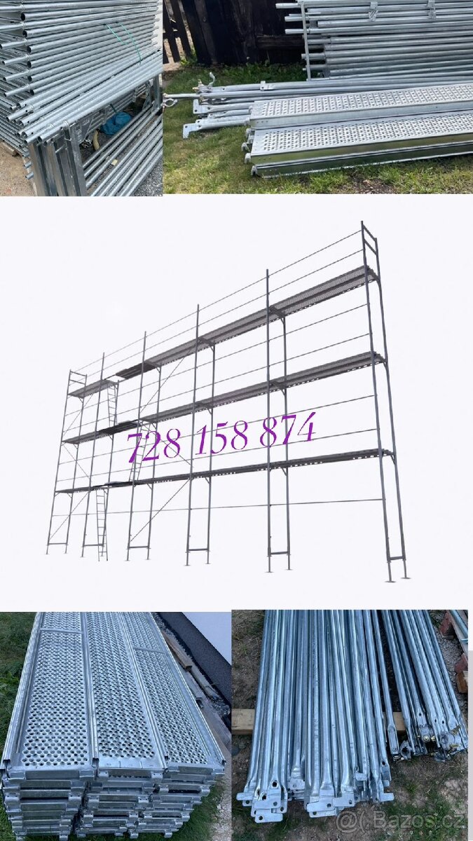 Prodám lešení / rámové/typ Bauman/ sestava 129m2