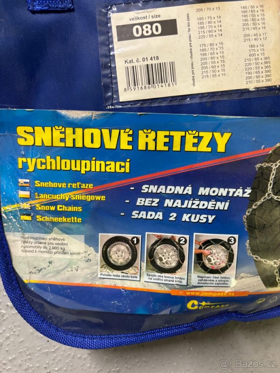 Sněhové řetězy - rychloupínací