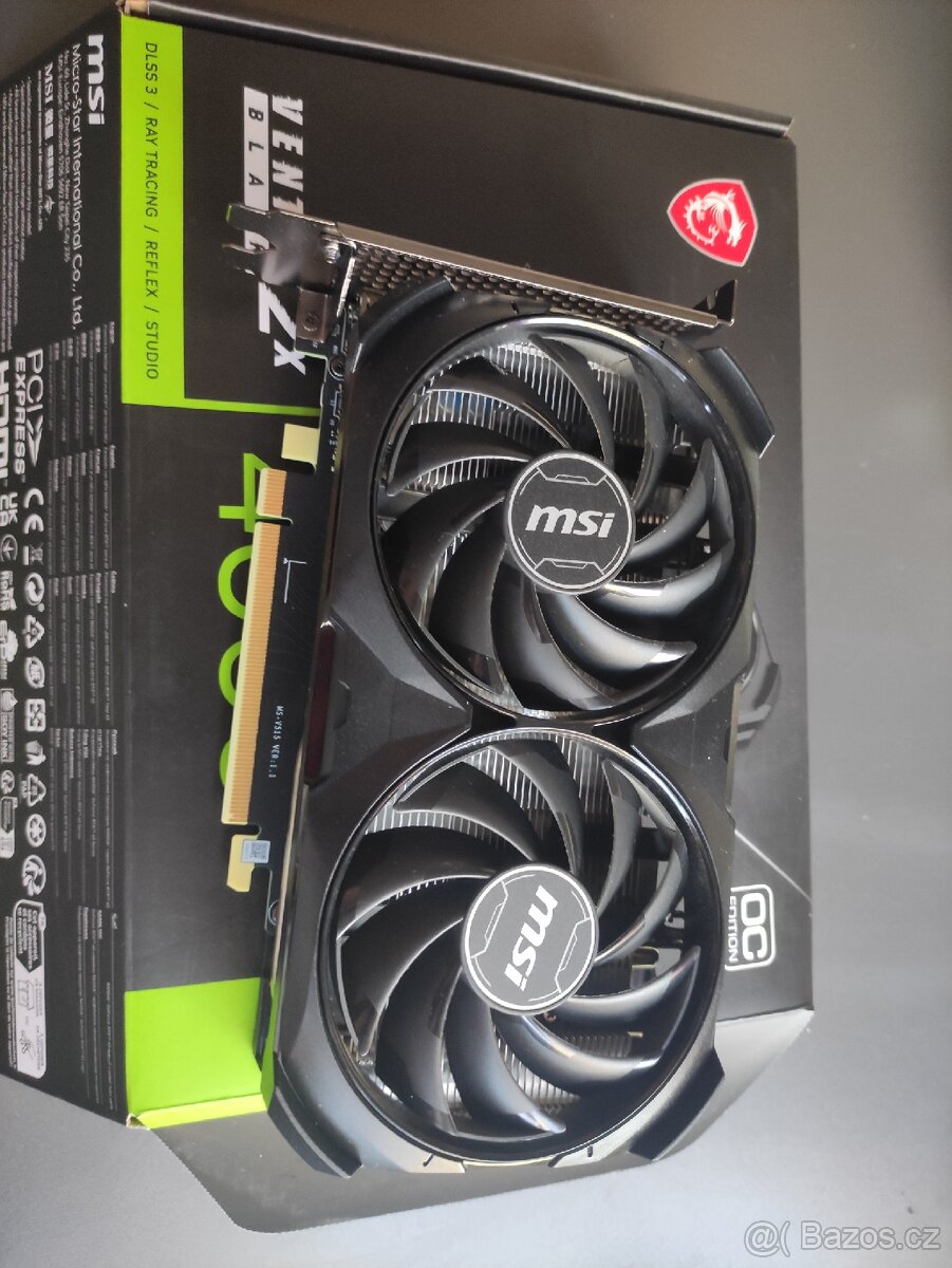 GEFORCE RTX 4060 TI 8GB GDDR6 MSI VENTUS 2X ZÁRUKA