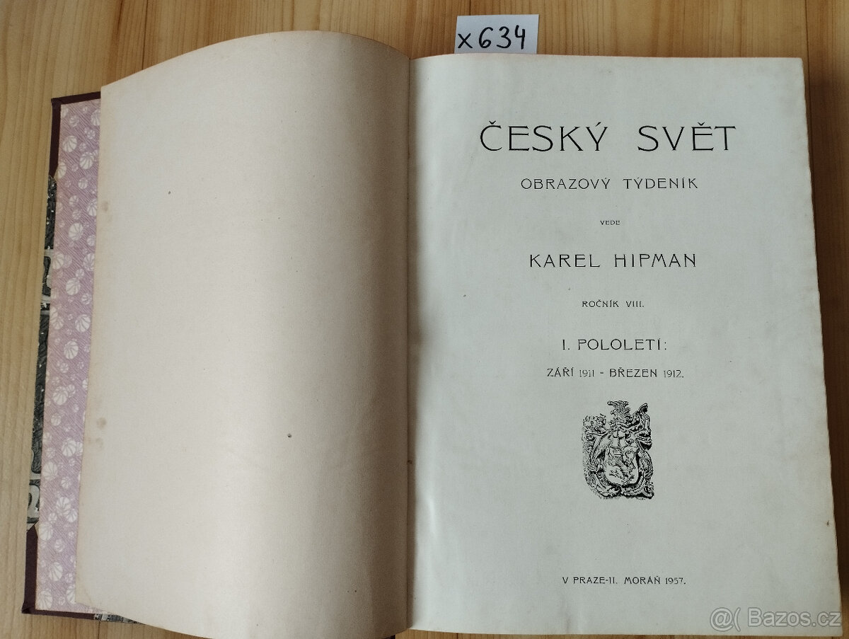 Český svět obrazový týdeník 1911/12 Komplet x634