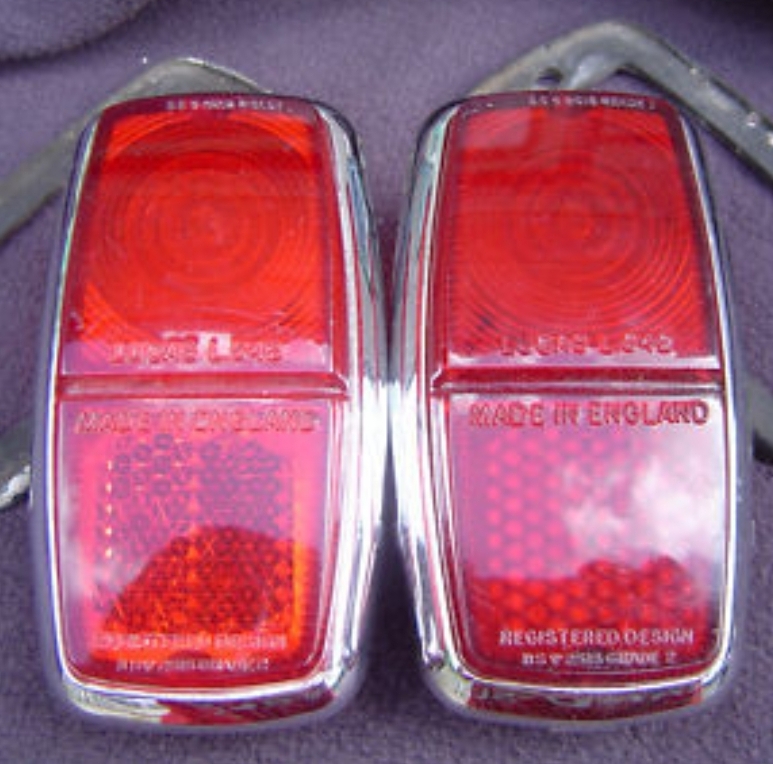 LUCAS L542 REAR RED LAMPS/LIGHTS SHELBY AC COBRA