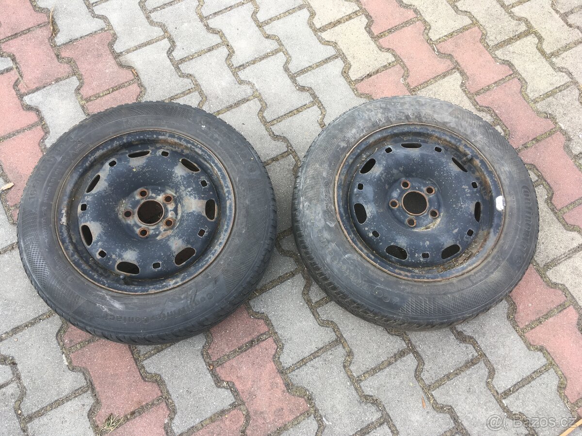 2x plechový disk 5x100 R14 Fabia