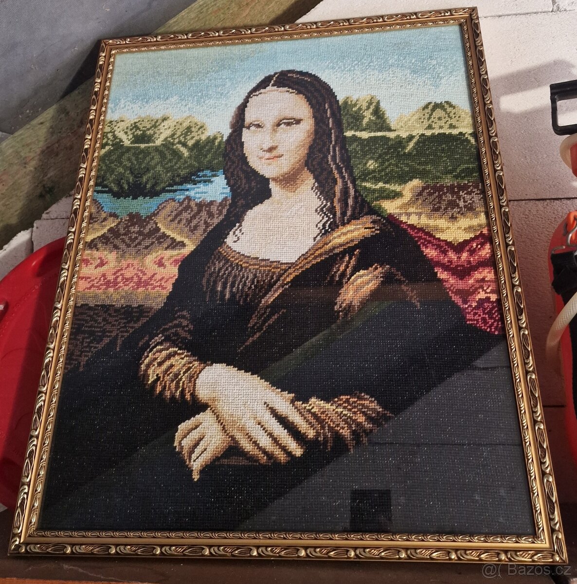 Obraz Mona Liza vyšitý