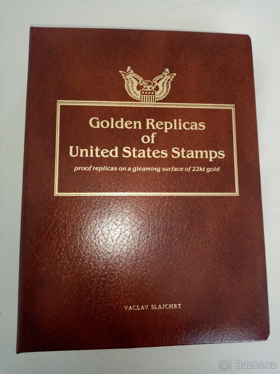 USA repliky známek z 22kt zlata