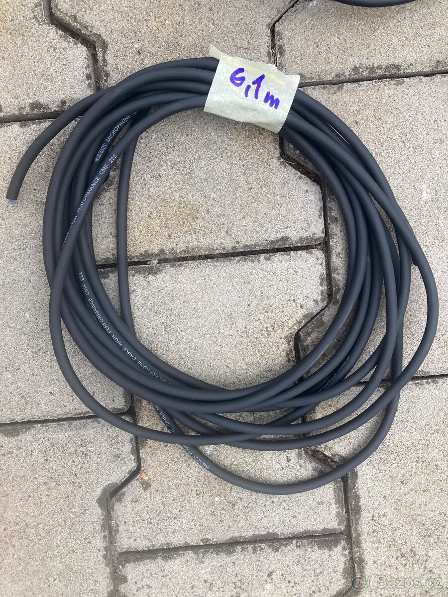 Mikrofonní kabel CORDIAL CMK-222 , meráž 6,1m