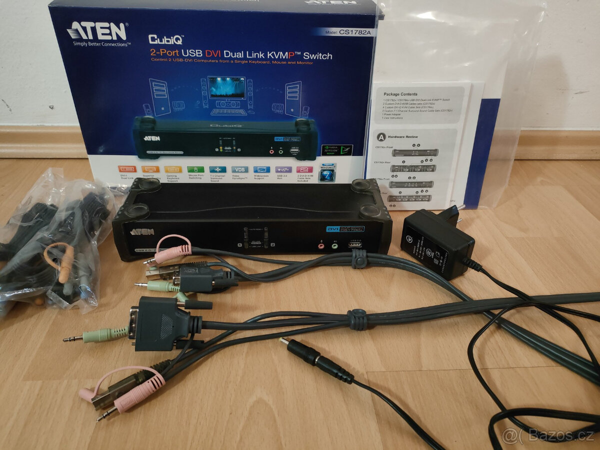 KVM přepínač ATEN CS1782A pro DVI-D DL