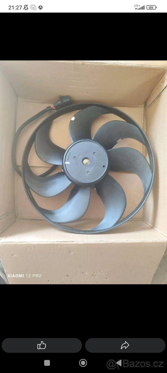 Ventilátor topení