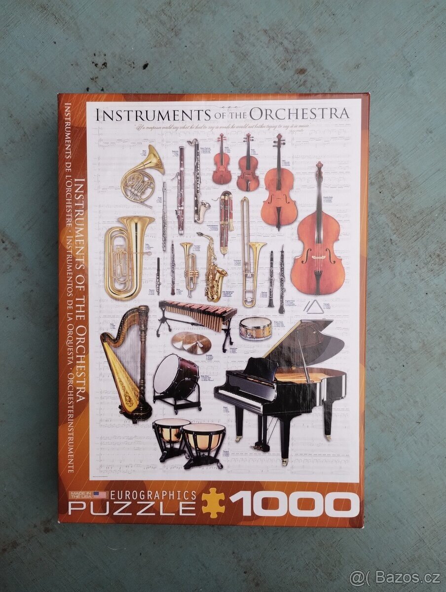 Puzzle Instruments of the orchestra - 1000 dílků