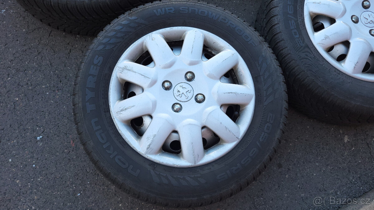 Pěkná zimní kola 15" 4x108 Peugeot Teepee, Berlingo B9