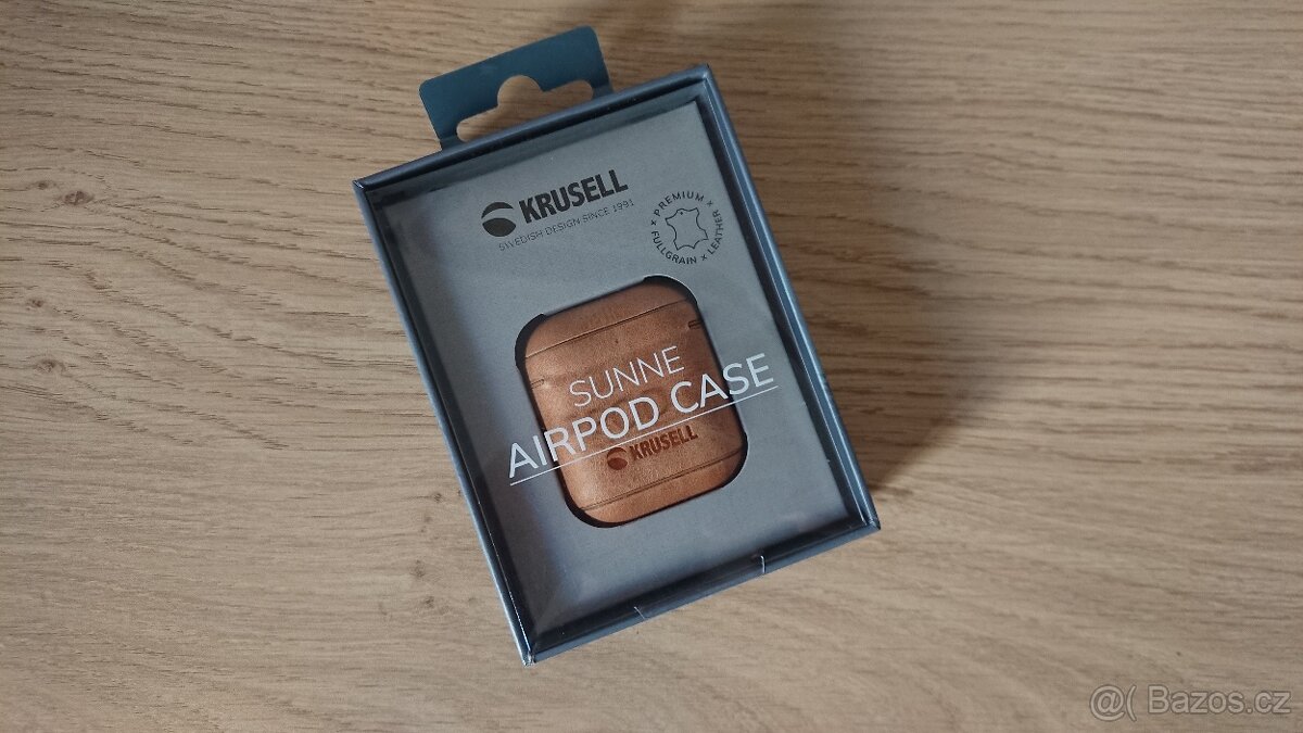 iPhone AirPods Leather Case. Kožené pouzdro, obal, kryt