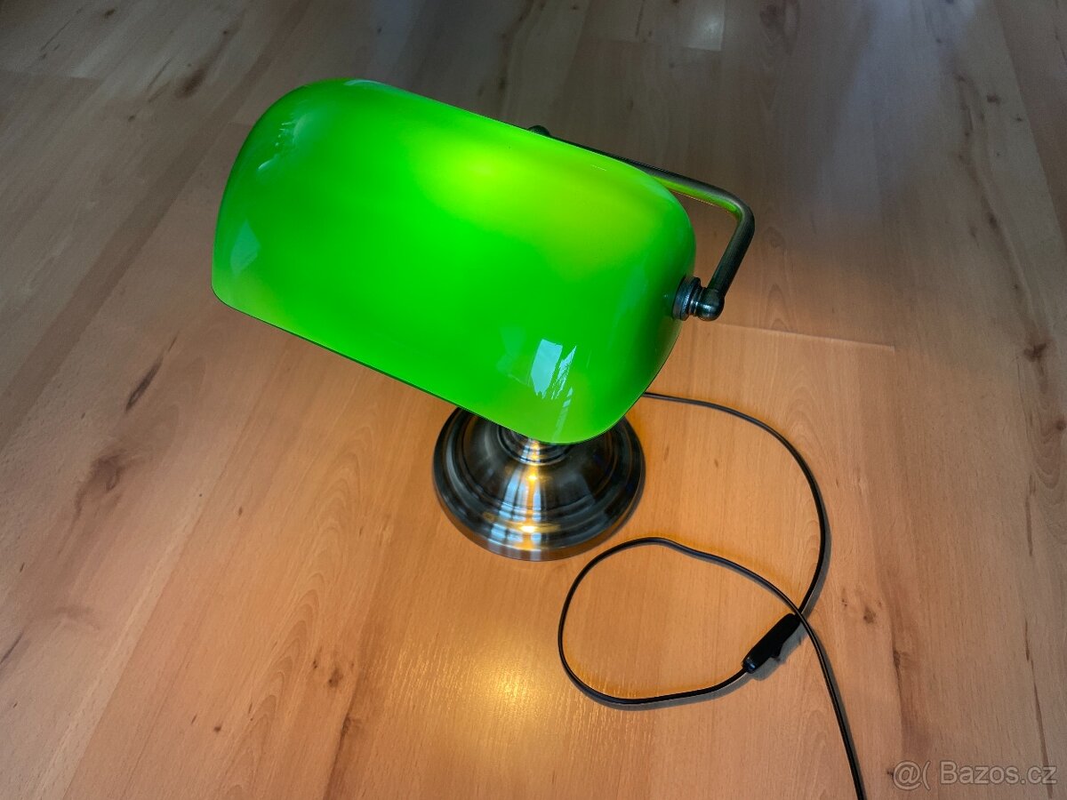 Bankéřská stolní lampa Lamp Gustaf E14 40W