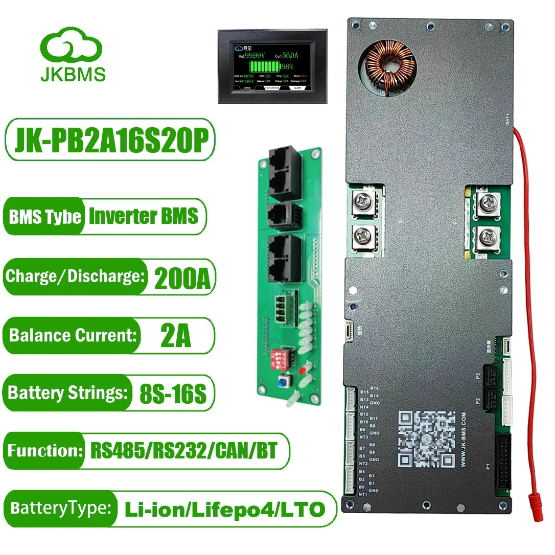 BMS JK-PB2A16S20P včetně 4,3" displeje - nová, nepoužitá