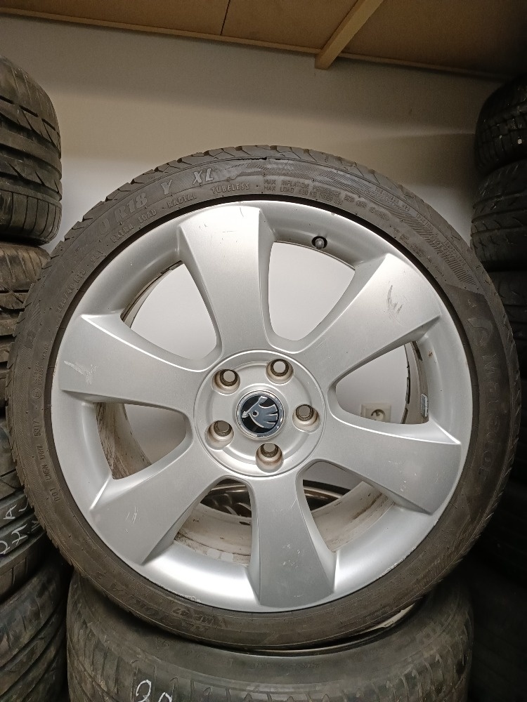 alu disky LUNA škoda superb 5x112 7,5Jx18 ET46 oe:3t0601025k