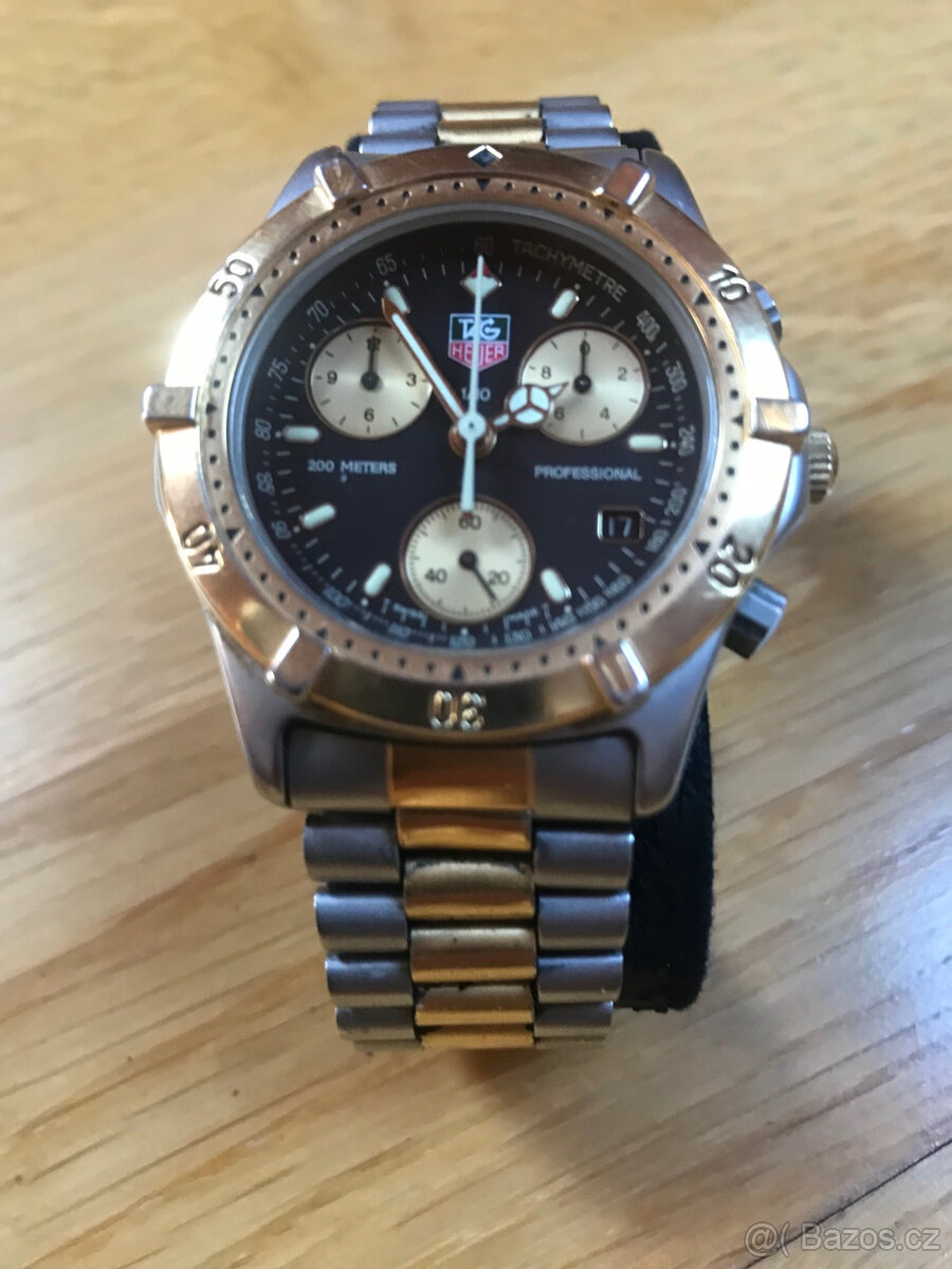 TAG HEUER PROFESSIONAL DIVER GOLD-SILVER 2000