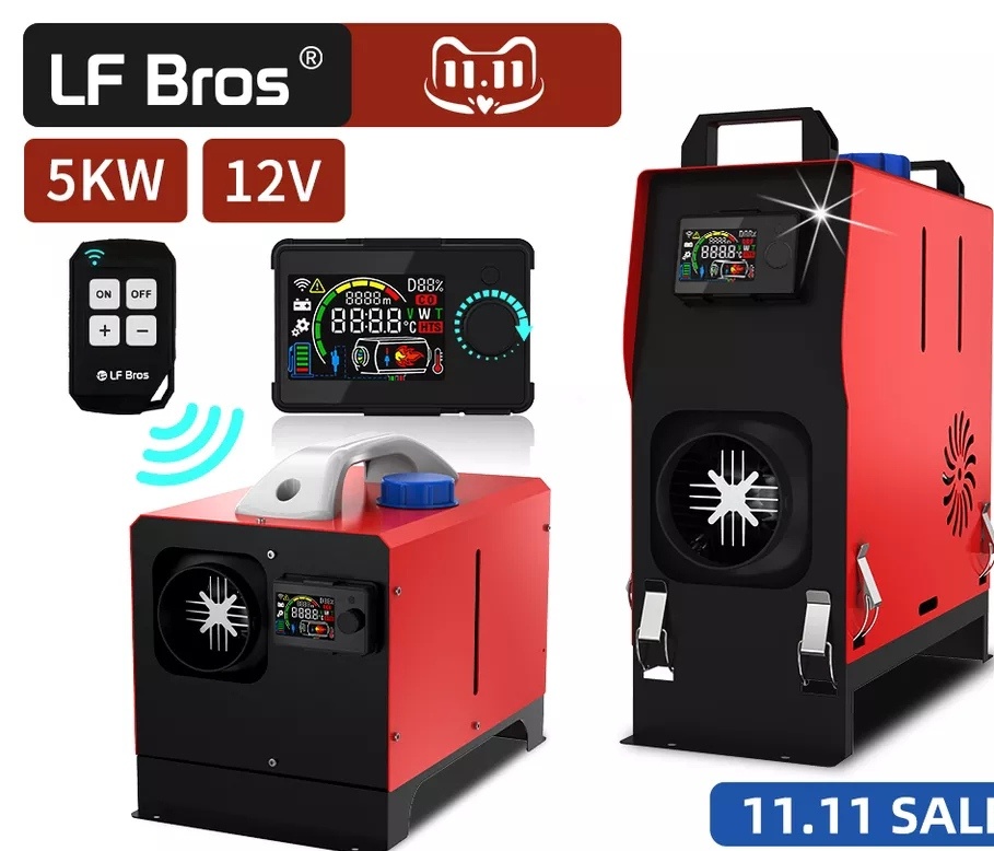 Přenosné nezávislé topení LF Bros V-plus 12V 5Kw