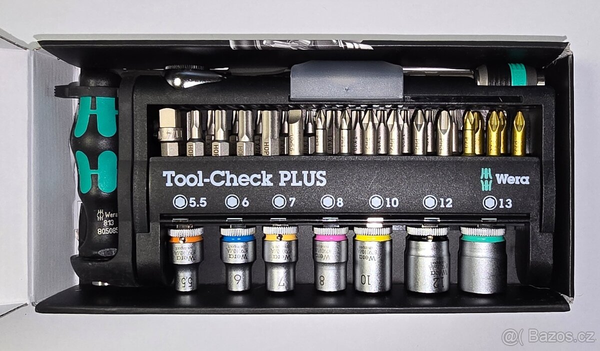 WERA Tool-Check PLUS - 39 dílů, sada bitů + ráčna + držák