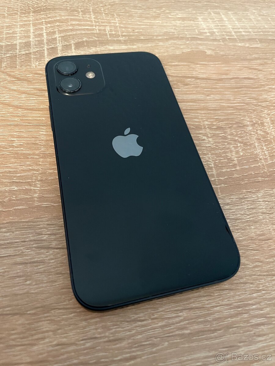 iPhone 12 64GB Černá - nová baterie, v záruce, skla, obal