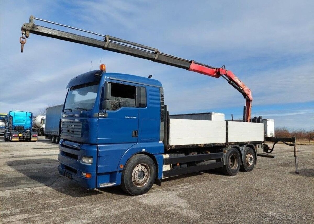 Prodám Valník MAN TGA 26.430 LL s HR FASSI F150A