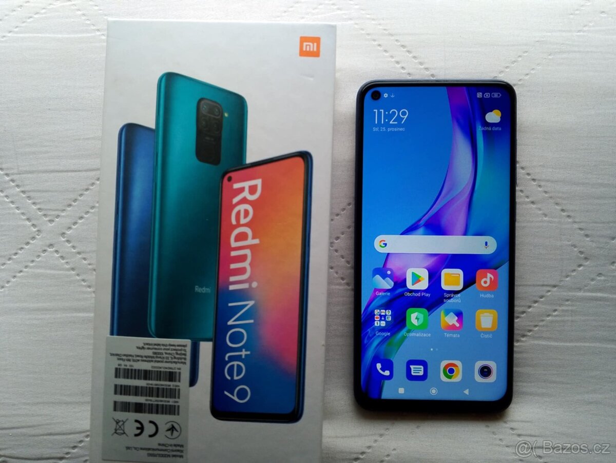 Xiaomi Redmi Note 9 LTE 64GB NFC otisk prstu