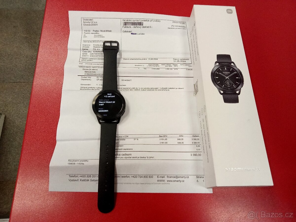 XIAOMI Watch S3 záruka 22 měs Smarty