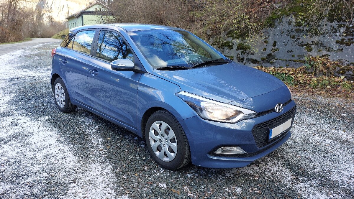 Hyundai i20 1.3 55kW, benzin, r.v. 2016, původ ČR