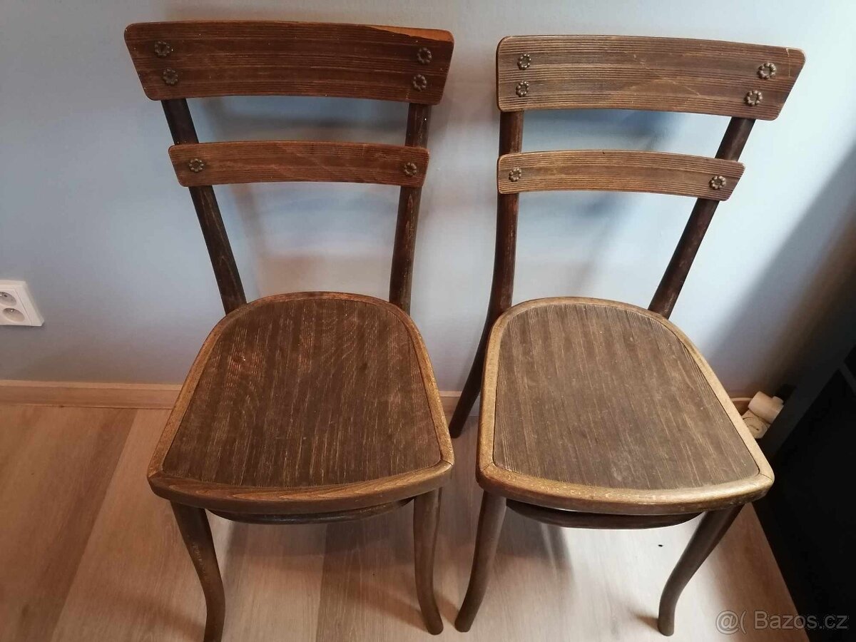 Retro židle TON / Thonet 2 ks