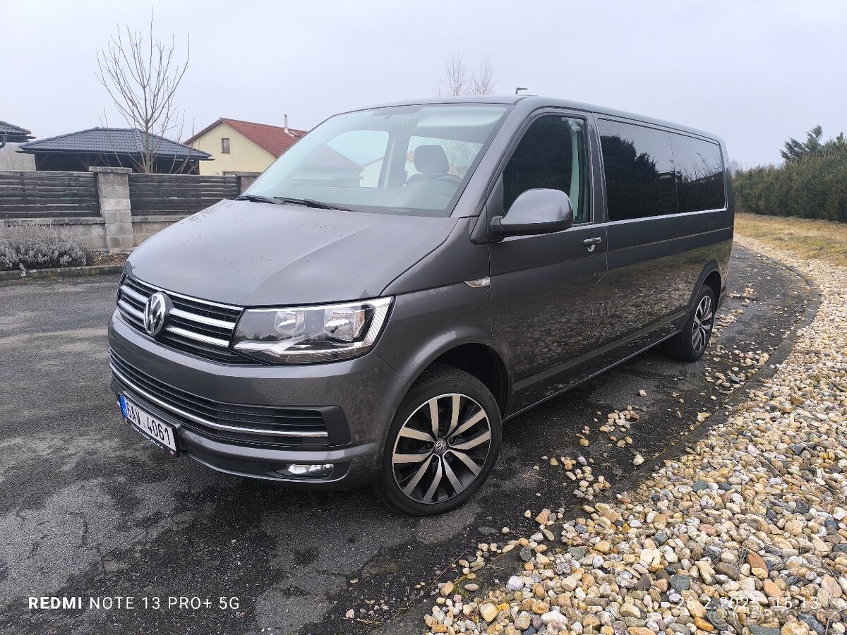 VW T 6 LONG, 2.0 TDi 110kw, DSG, 98 míst, 2018, 215tis.km