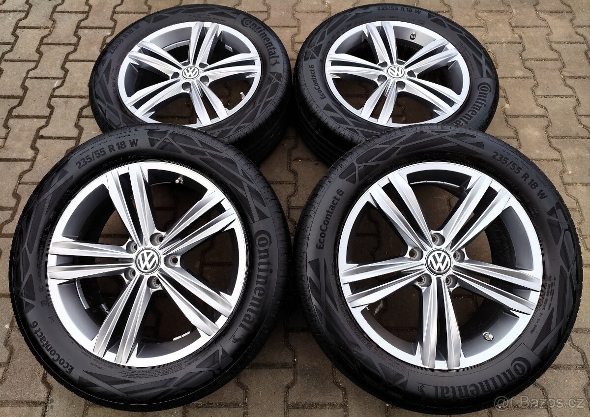 Alu kola originál Volkswagen Tiguan 5x112 R18 Sebring