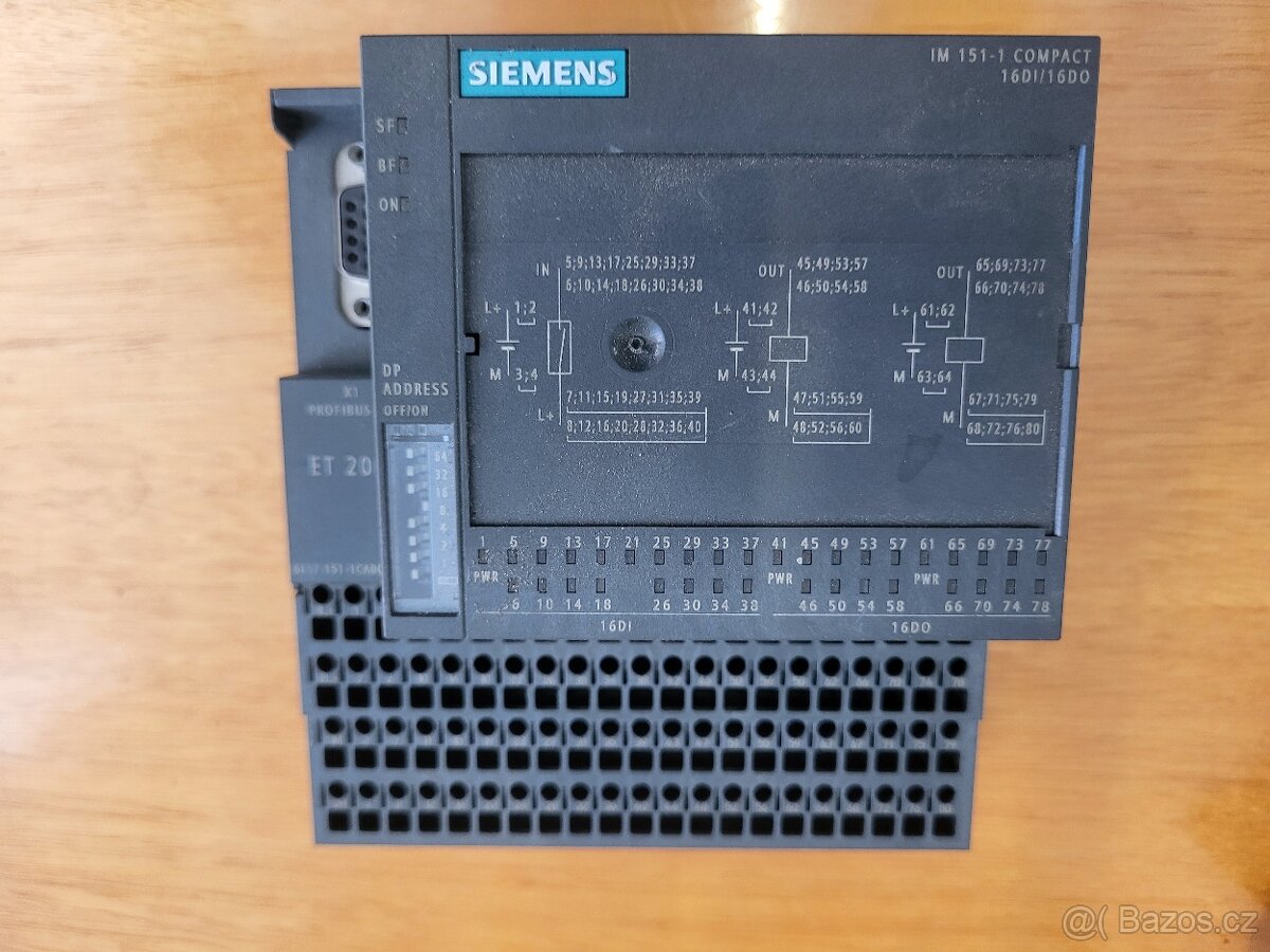 Siemens ET 200S Compact Prodám ET 200S Compact, 16 DI/16 DO