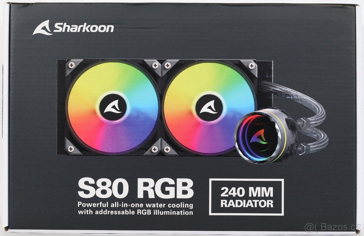 AiO chladič Sharkoon S80 240 ARGB - Nový
