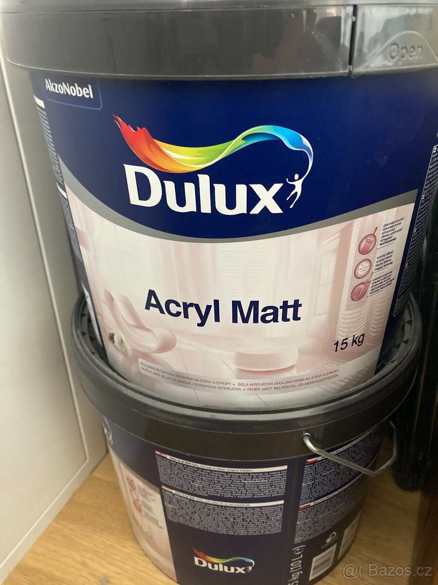 Dulux Acryl Matt White 10l (15kg) bílá malířská barva