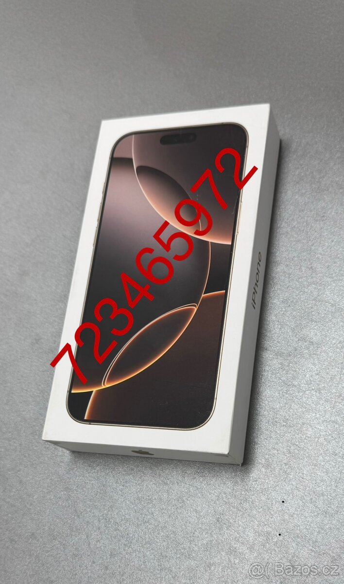 iPhone 16 Pro Max 256GB zlatý pouštní titan nový nerozbalený