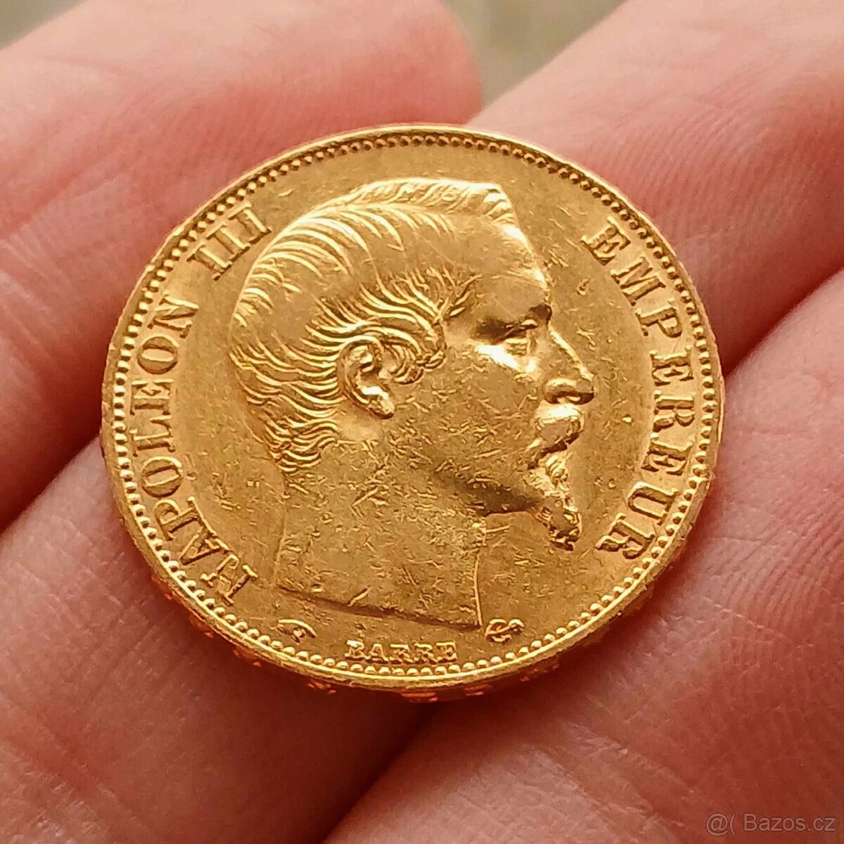 20 francouzských franků 1857 Napoleon III.