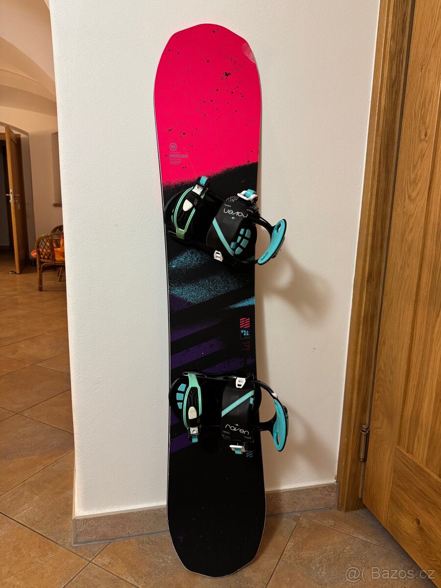 Snowboard Nidecker mikron flake+vázání raven