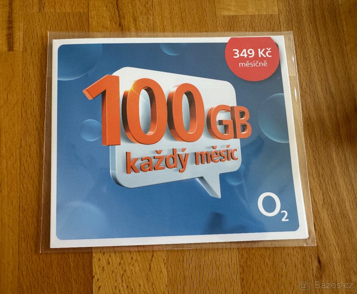 O2 Datamanie 100gb nová nerozbalená