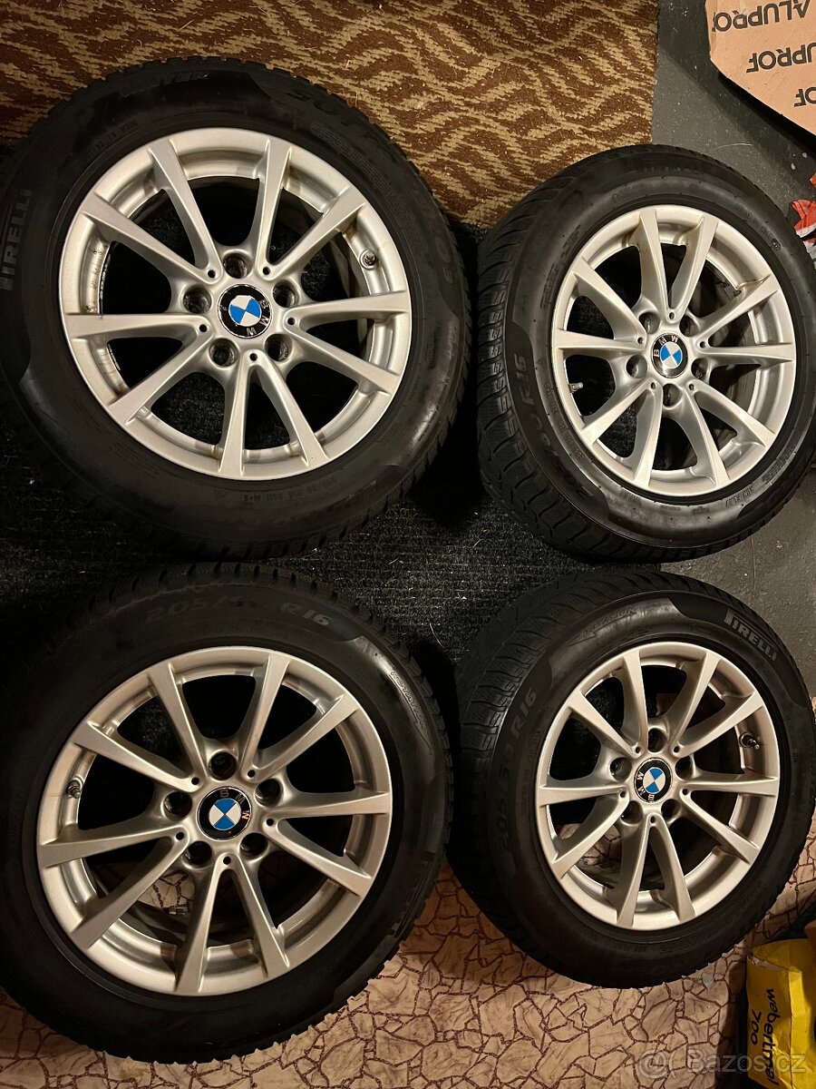 4x alu disky BMW 5x120 R16, zimní pneu 70%