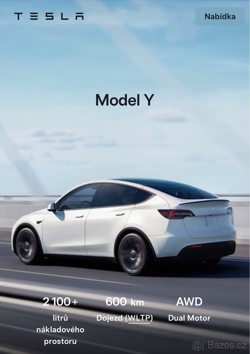 SLEVA NA NOVÝ VŮZ TESLA 16500,- + SLUŽBY