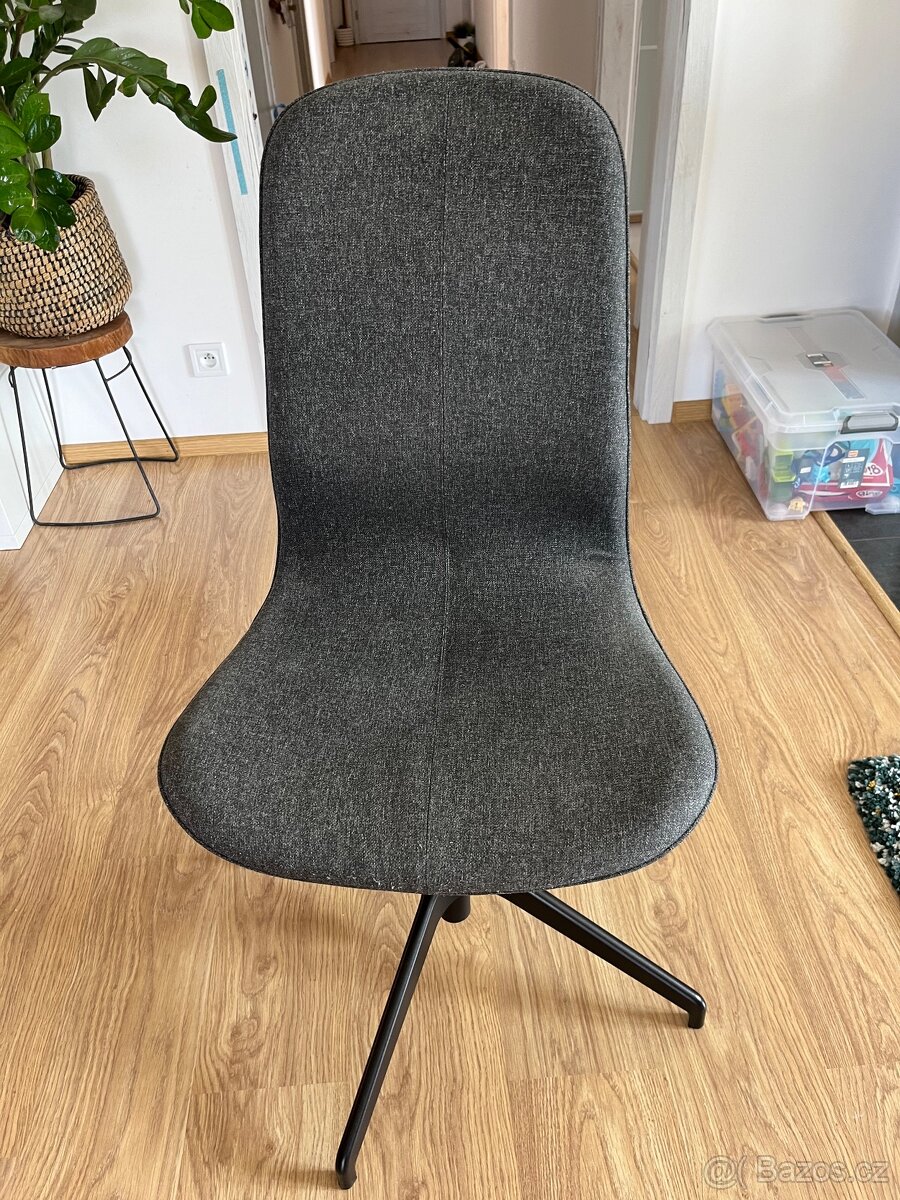 Konferenční židle tmavě šedá IKEA