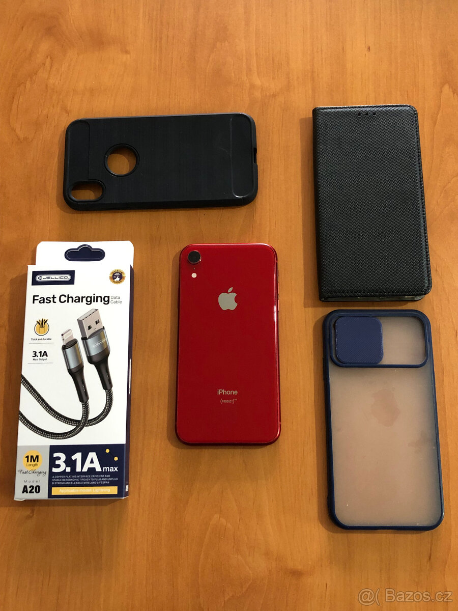 PĚKNÝ PLNĚ FUNKČNÍ - Apple Iphone XR 64GB RED