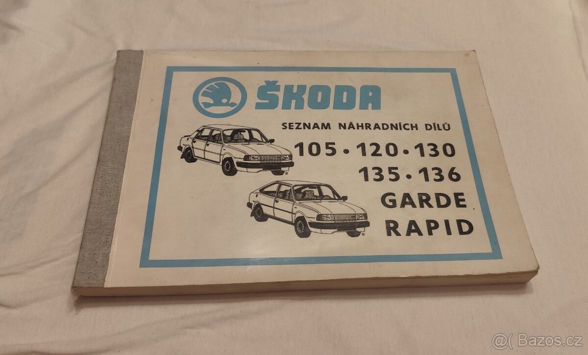 Škoda 105 , 120 , 130 , 135  136 seznam náhradních dílů