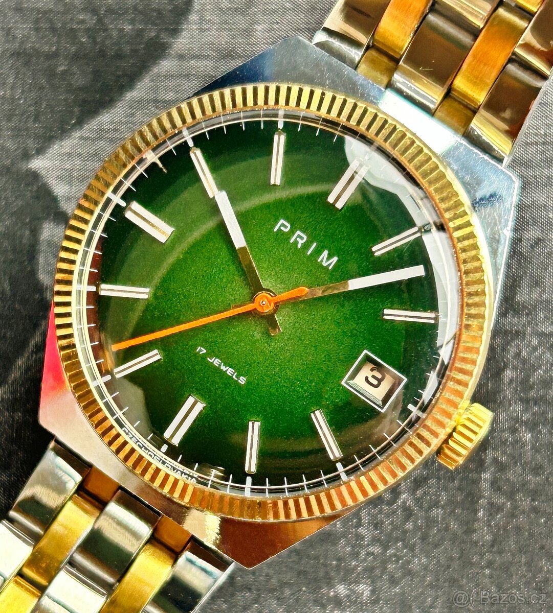 Československé Retro Vintage hodinky PRIM Ala Rolex 80. roky