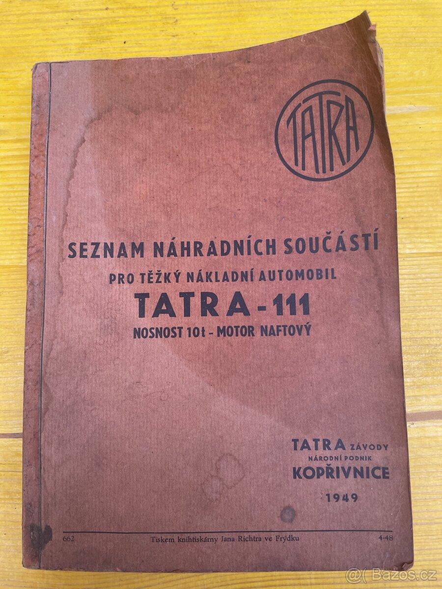 Manuál Tatra 111