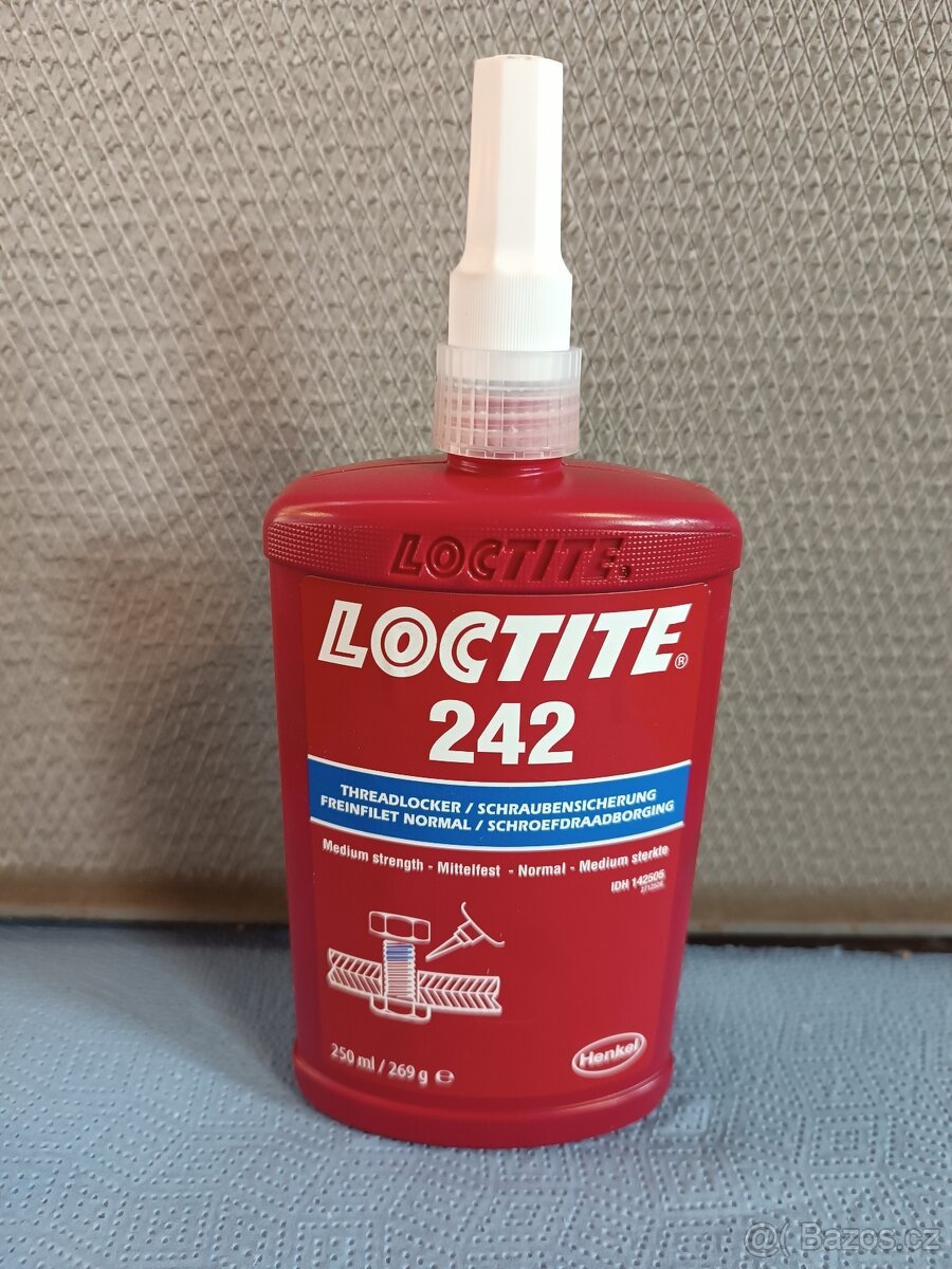 Loctite 242, 250ml - modrý, střední pevnost