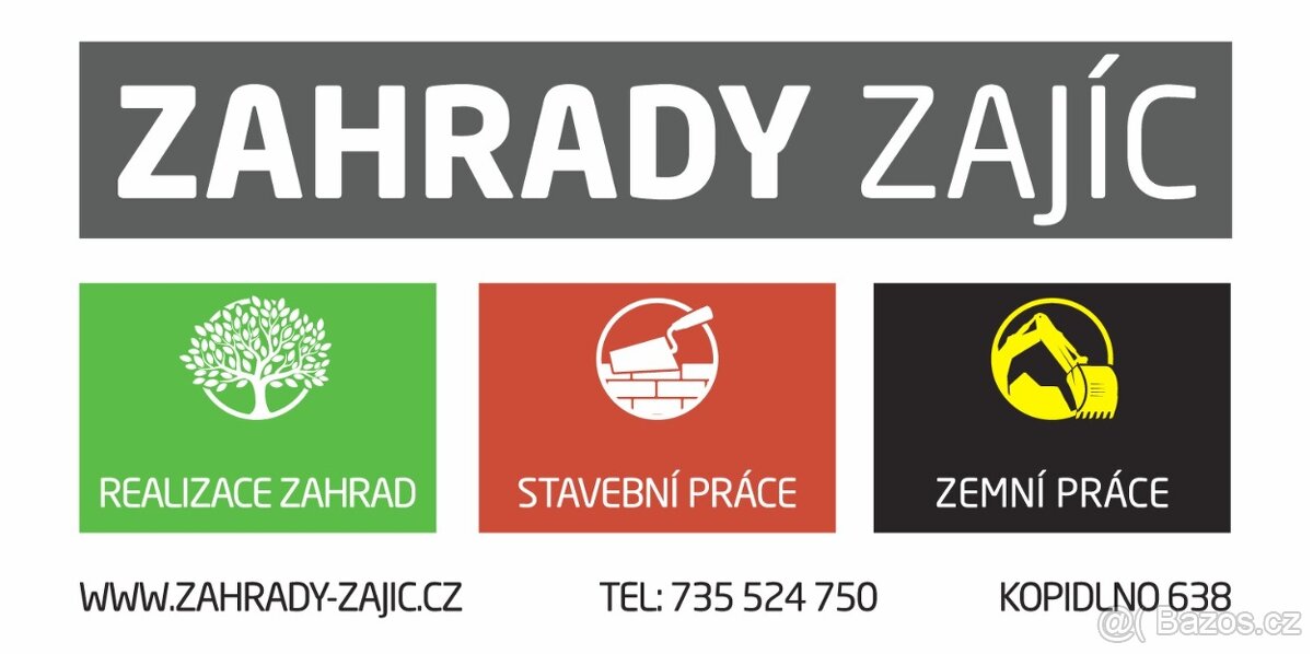 Zahrady Zajíc -Stavební a zemní práce